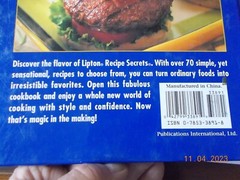 Lipton Recipe Soup Mix Secrets Book – Magic of Flavor, 1999, 94 pages