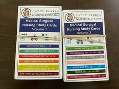 Cathy Parkes Level Up RN Medical Surgical  Volume 1 and 2 LIKE NEW 2018