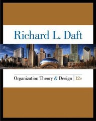 NEW Organization Theory and Design 12 Edition … 9781285866345 by Daft, Richard