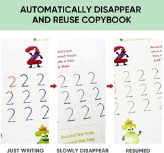 Reusable Magic Copybook Set for Handwriting Practice & Fine Motor Skills