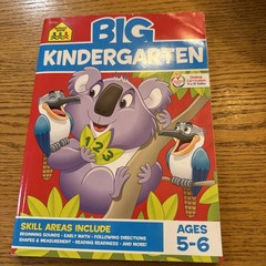 School Zone Big Kindergarten Workbook Ages 5-6! Read bottom of description!!