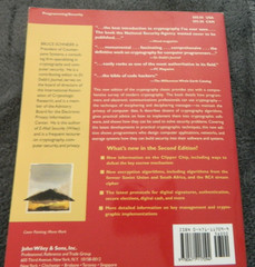 Schneier’s Cryptography Library: Applied Cryptography, Protocols, algorithms, SC