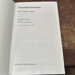 Wirtschaftswörterbuch Englisch – Deutsch & Deutsch-English 3. A. 1990 Schäfer