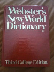 Webster’s New World Dictionary Third College Edition Thumb Index 1991 Red