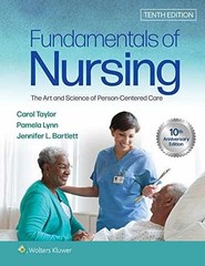 Fundamentals of Nursing: The Art – Hardcover, by Taylor PhD MSN – Very Good u
