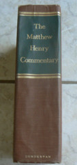 The Matthew Henry Commentary-One Volume Edition, lg HC 1961 Zondervan,10th print
