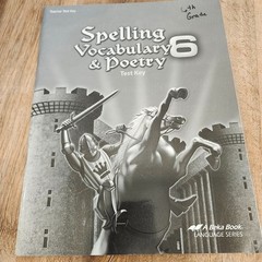 Abeka Grade 6 English Bundle: Language Arts C, Spelling Vocabulary Poetry & More