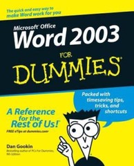 Word 2003 For Dummies – Paperback By Gookin, Dan – GOOD