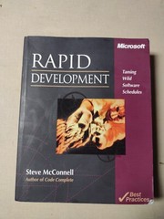 Developer Best Practices Ser.: Rapid Development by Steve McConnell (1996, Trad…