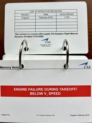 Learjet 31A Study Flash Cards, 5.5 by 3.5 inches, 108 cards, two-sided.