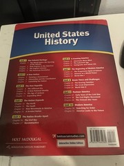 Holt McDougal United States History Textbook, copyright 2012
