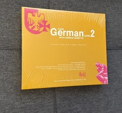Vintage Vis-Ed Think German Level 2 Language Vocabulary Cards Cassette SEALED
