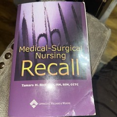 Medical-Surgical Nursing Recall – Paperback, by Bickston Tamara H.; – Very Good
