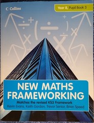 New Maths Frameworking Year 8 Book 3 Paperback Textbook Near Mint Middle Levels