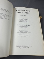 Engineering Mechanics Archie Higdon William Stiles 1956 Third Printing Hardcover