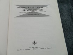 Schneier’s Cryptography Library: Applied Cryptography, Protocols, algorithms, SC