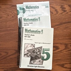 CLE Christian Light Mathematics 5 Teacher’s Guide 501-505 & 506-510