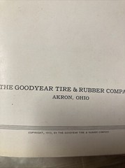 Goodyear Mechanical Rubber Goods Copy Right 1913. (9×6) Book 109 Pages