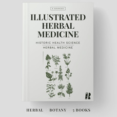 Illustrated Herbal Medicine and Medical Botany Library 5 Books USB PDF