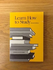 Learn How to Study: A Programmed Introduction to Better Study Techniques