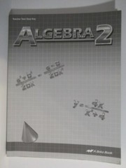 Abeka A Beka Algebra 2 Quiz + Test Key 10th grade