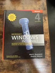 Microsoft Windows Internals 4th Ed. Windows Server 2003 XP 2000 Hardcover Book