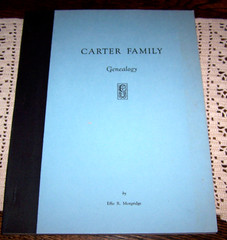 Carter Family Genealogy England Virginia Ohio Revolutionary War Histoy Booklet
