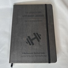 Habit Nest Weightlifting Gym Buddy Journal – Iron Gray | 12-Week Guided Workout
