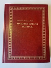 Research in Principals of Life Basic Seminar Textbook Bill Gothard 1981 HB