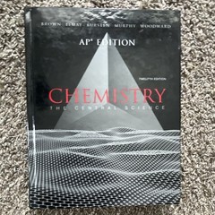 Pearson Chemistry: The Central Science AP 12th Ed Hardcover High School