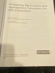 Preparing Agriculture and Agriscience Educators for the Classroom by R. Kirby…