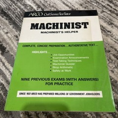 Machinist Civil Service Test Book Government Job Exam