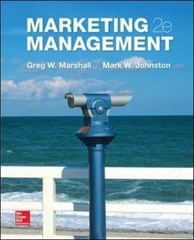 Marketing Management by Greg W. Marshall and Mark W. Johnston (2014, Hardcover)