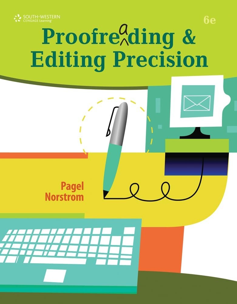 Proofreading and Editing Precision – Larry G. Pagel – 6th Edition – READ
