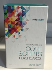 MedStudy Internal Medicine Core Scripts Flashcards 2019-2020 Edition