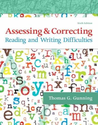 Assessing and Correcting Reading – Paperback, by Gunning Thomas – Very Good o