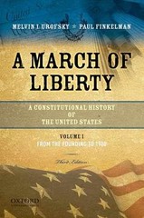 A March of Liberty: A – Paperback, by Urofsky Melvin; Finkelman – Very Good