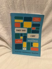 They Say / I Say : The Moves That Matter in Academic Writing, with 2016 MLA…
