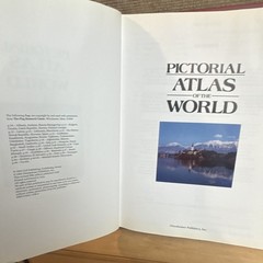 Pictorial Atlas of the World Hardcover Illustrated World Geography, Mead