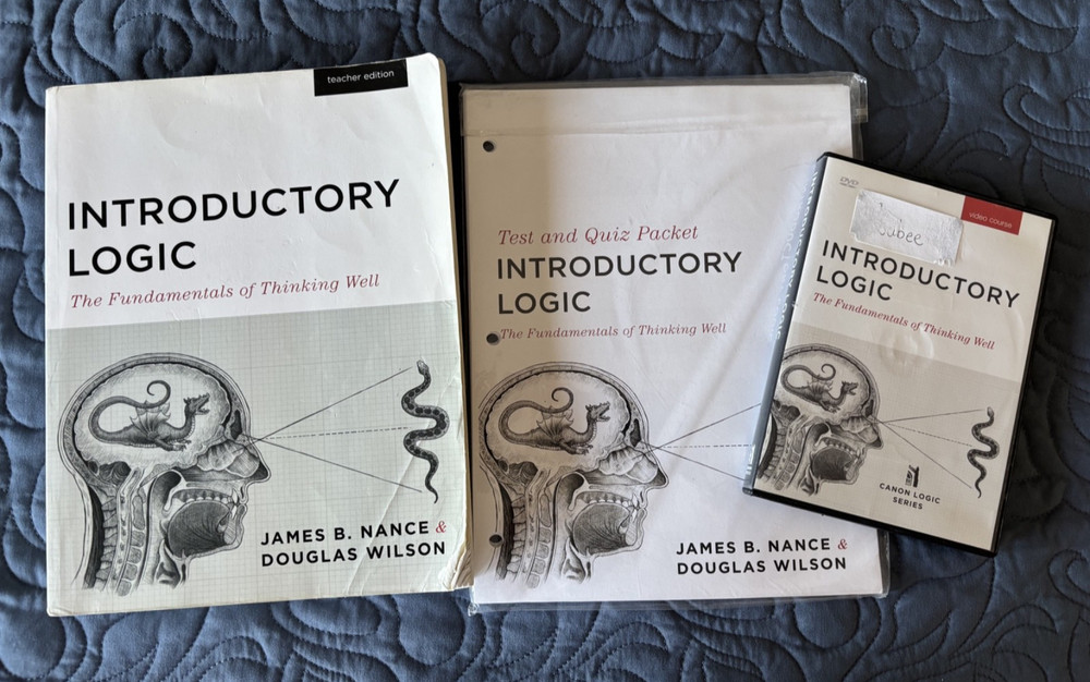 Introductory Logic (Teacher Edition), DVD, and Test/Quiz Packet – LOT