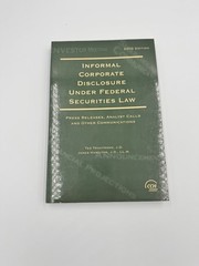 Informal Corporate Disclosure Under Federal Securities Law : Press Releases 2005