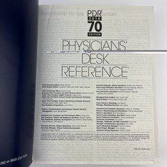 2016 PHYSICIANS’ DESK REFERENCE, 70TH EDITION By PDR Staff – Hardcover