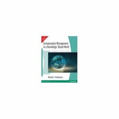 :Compensation Management Knowledge World by Henderson 10th INTL ED9788131711101