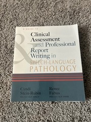 A Guide to Clinical Assessment and Professional Report Writing in Speech-Lan…