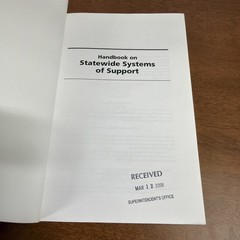 Handbook on Statewide Systems of Support by Sam Redding (English) Paperback Book
