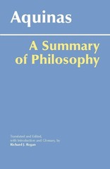 A Summary of Philosophy (Hackett Classics) – paperback Thomas Aquinas|Richar…
