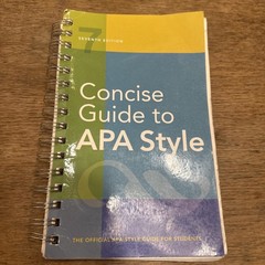 Concise Guide to APA Style: 7th Edition [OFFICIAL] American Psychological