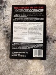 Nightmare in Dallas SIGNED by Beverly Oliver W/ Coke Buchanan JFK Assassination