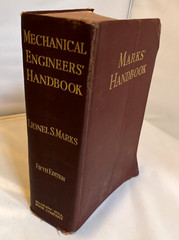 Mechanical Engineers Handbook By Lionel S. Marks Fifth 5th Edition, 1951 Vintage