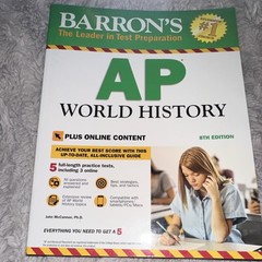 Barron’s AP World History Study Guide 8th Edition Plus Online Content McCannon